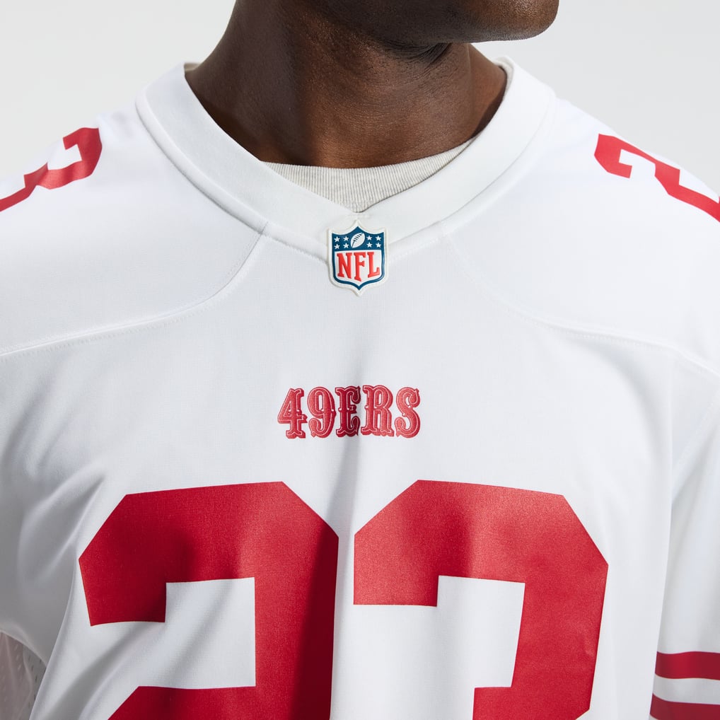 Men's San Francisco 49ers Christian McCaffrey Nike White Game Player Jersey - Image 8
