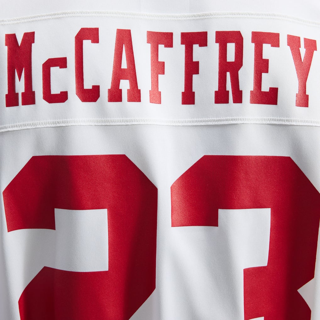 Men's San Francisco 49ers Christian McCaffrey Nike White Game Player Jersey - Image 10