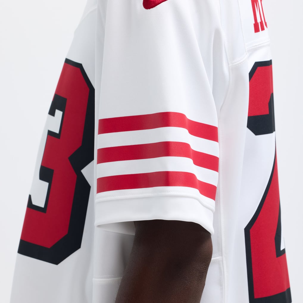 Men's San Francisco 49ers Christian McCaffrey Nike White Vapor F.U.S.E. Limited 2nd Alternate Jersey - Image 11