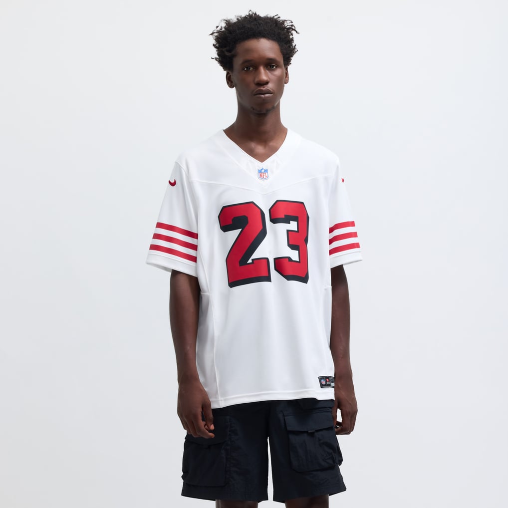 Men's San Francisco 49ers Christian McCaffrey Nike White Vapor F.U.S.E. Limited 2nd Alternate Jersey - Image 5