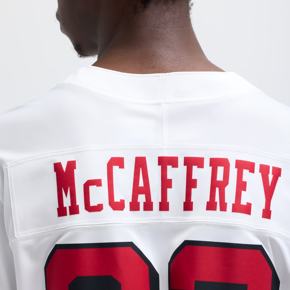 Men's San Francisco 49ers Christian McCaffrey Nike White Vapor F.U.S.E. Limited 2nd Alternate Jersey - Image 9