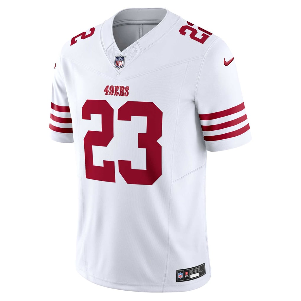 Men's San Francisco 49ers Christian McCaffrey Nike White Vapor F.U.S.E. Limited Jersey - Image 3