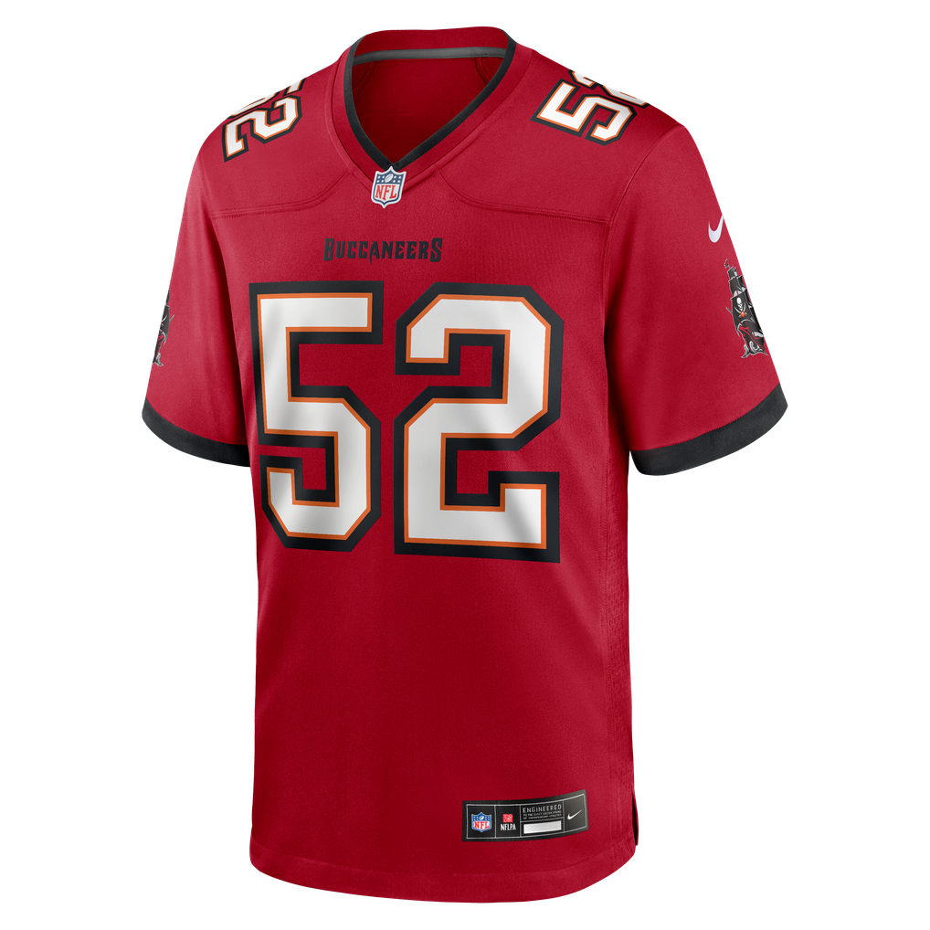 Men's Tampa Bay Buccaneers Christian Rozeboom Nike Red Team Game Jersey - Image 5