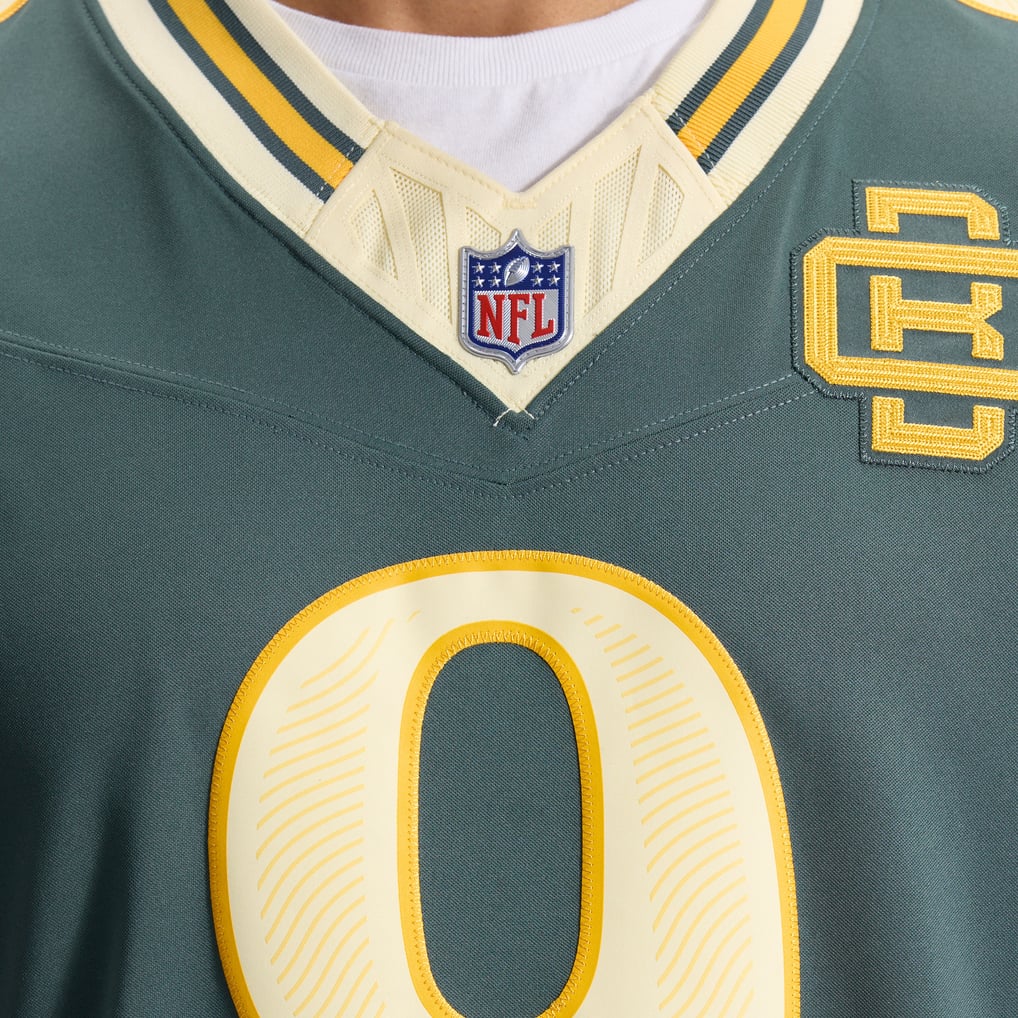 Men's Green Bay Packers Christian Watson Nike Green 2026 Rivalries Collection Stitched Limited Jersey - Image 11
