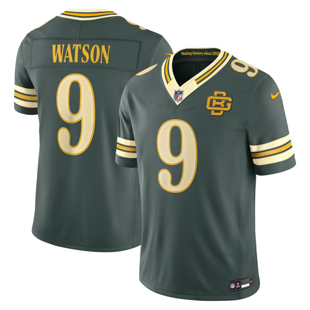 Men's Green Bay Packers Christian Watson Nike Green 2026 Rivalries Collection Stitched Limited Jersey - Image 1