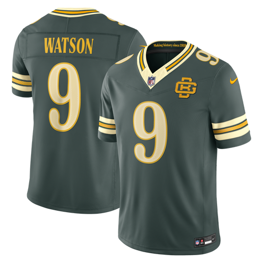 Men's Green Bay Packers Christian Watson Nike Green 2026 Rivalries Collection Stitched Limited Jersey - Image 1