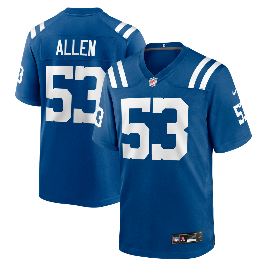 Men's Indianapolis Colts CJ Allen Nike Royal Team Game Jersey - Image 2
