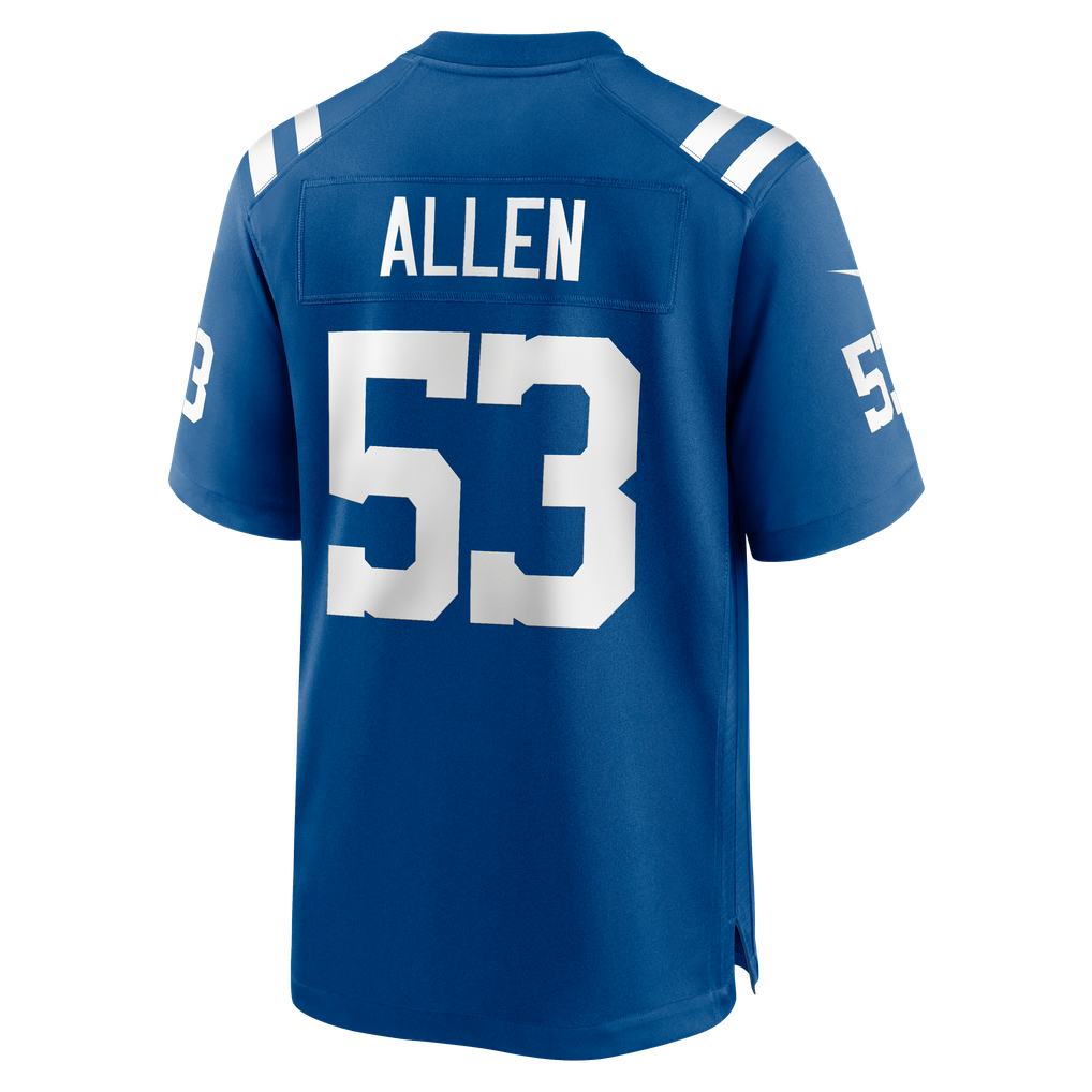 Men's Indianapolis Colts CJ Allen Nike Royal Team Game Jersey - Image 6