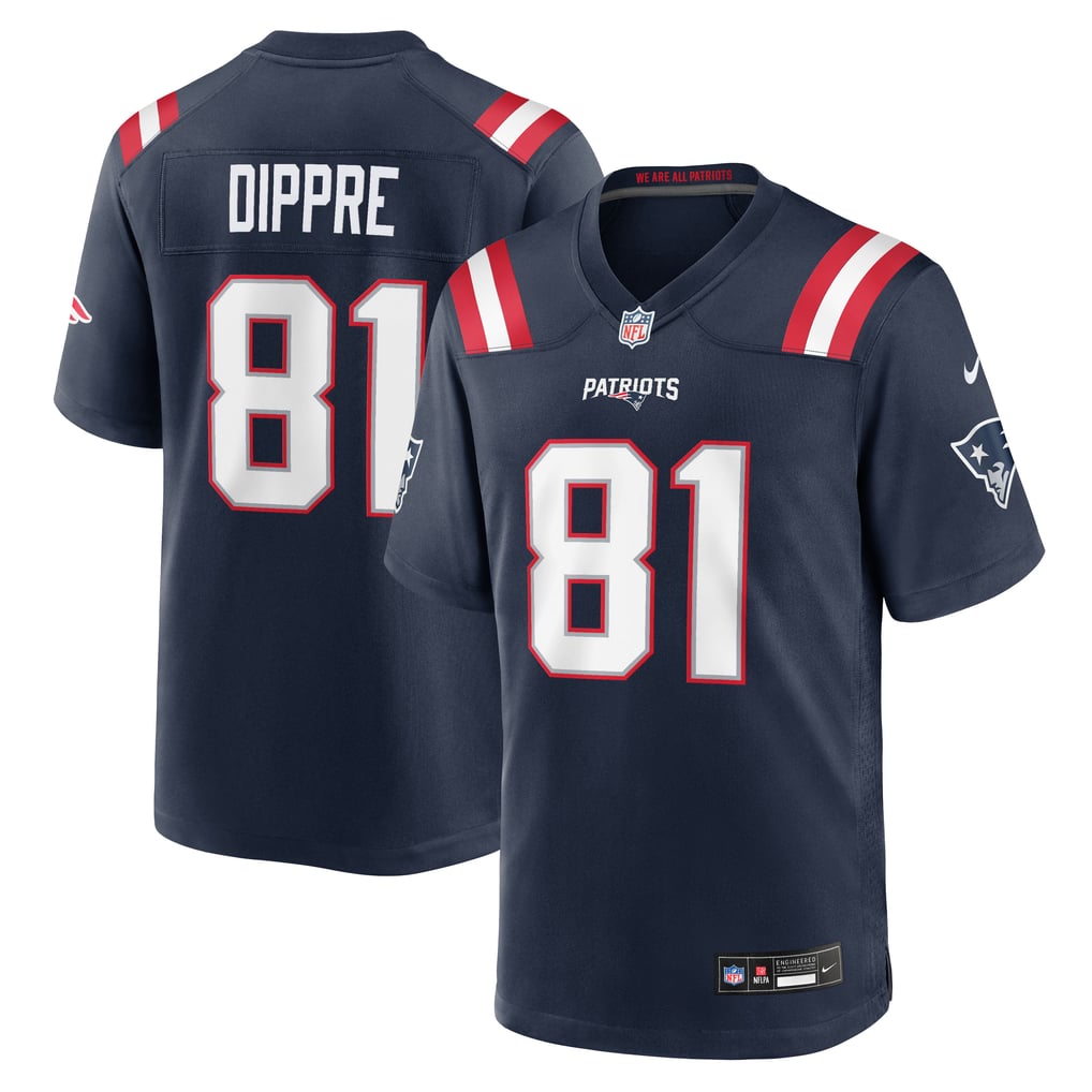 Men's New England Patriots CJ Dippre Nike Navy Team Game Jersey - Image 2