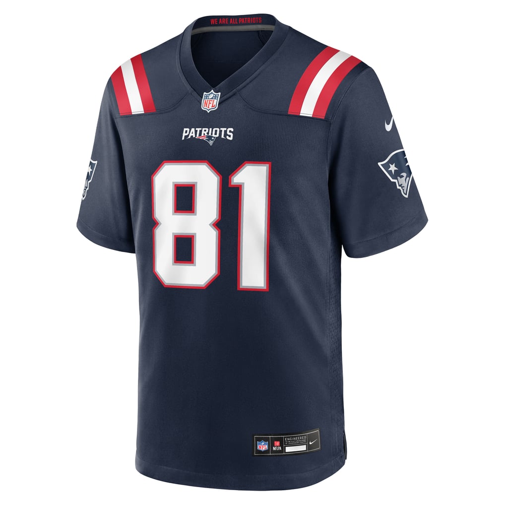 Men's New England Patriots CJ Dippre Nike Navy Team Game Jersey - Image 5