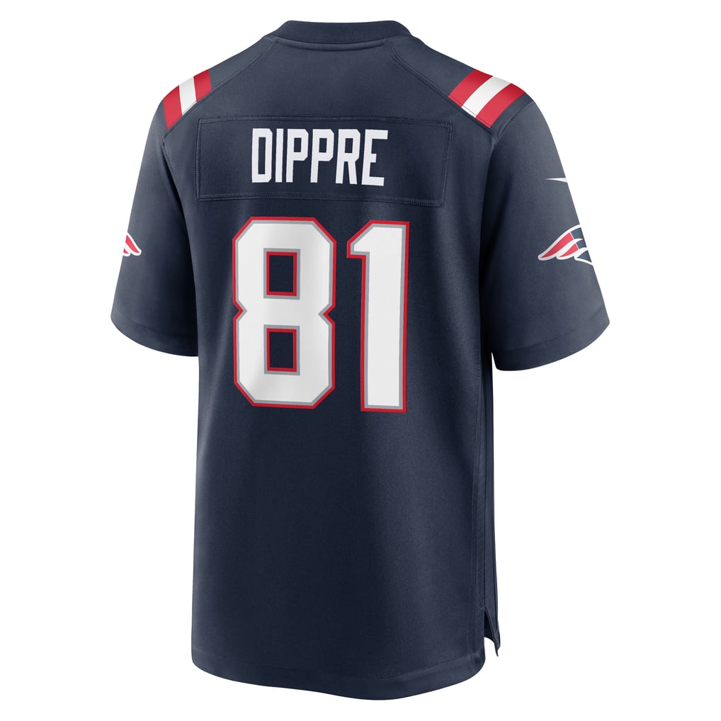 Men's New England Patriots CJ Dippre Nike Navy Team Game Jersey - Image 6
