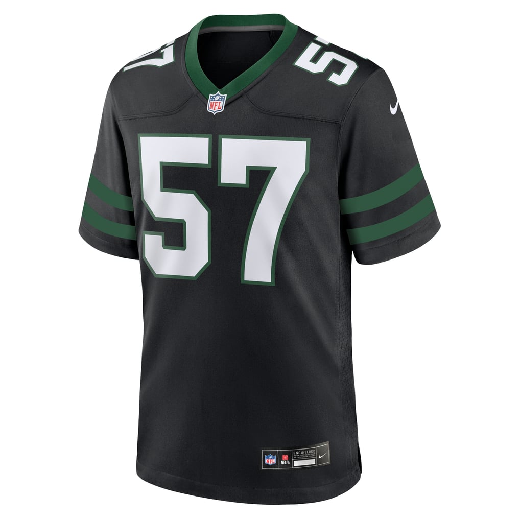 Men's New York Jets C.J. Mosley Nike Legacy Black Alternate Game Jersey - Image 3