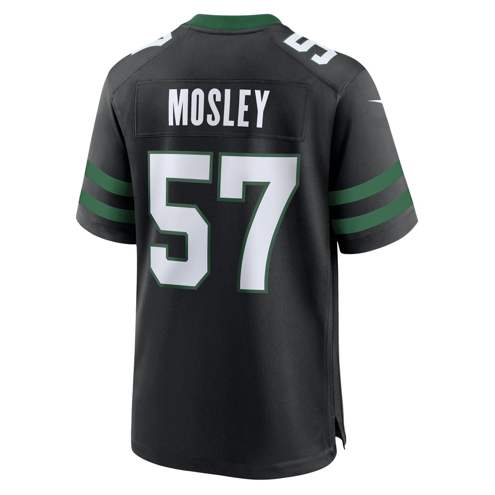 Men's New York Jets C.J. Mosley Nike Legacy Black Alternate Game Jersey - Image 4