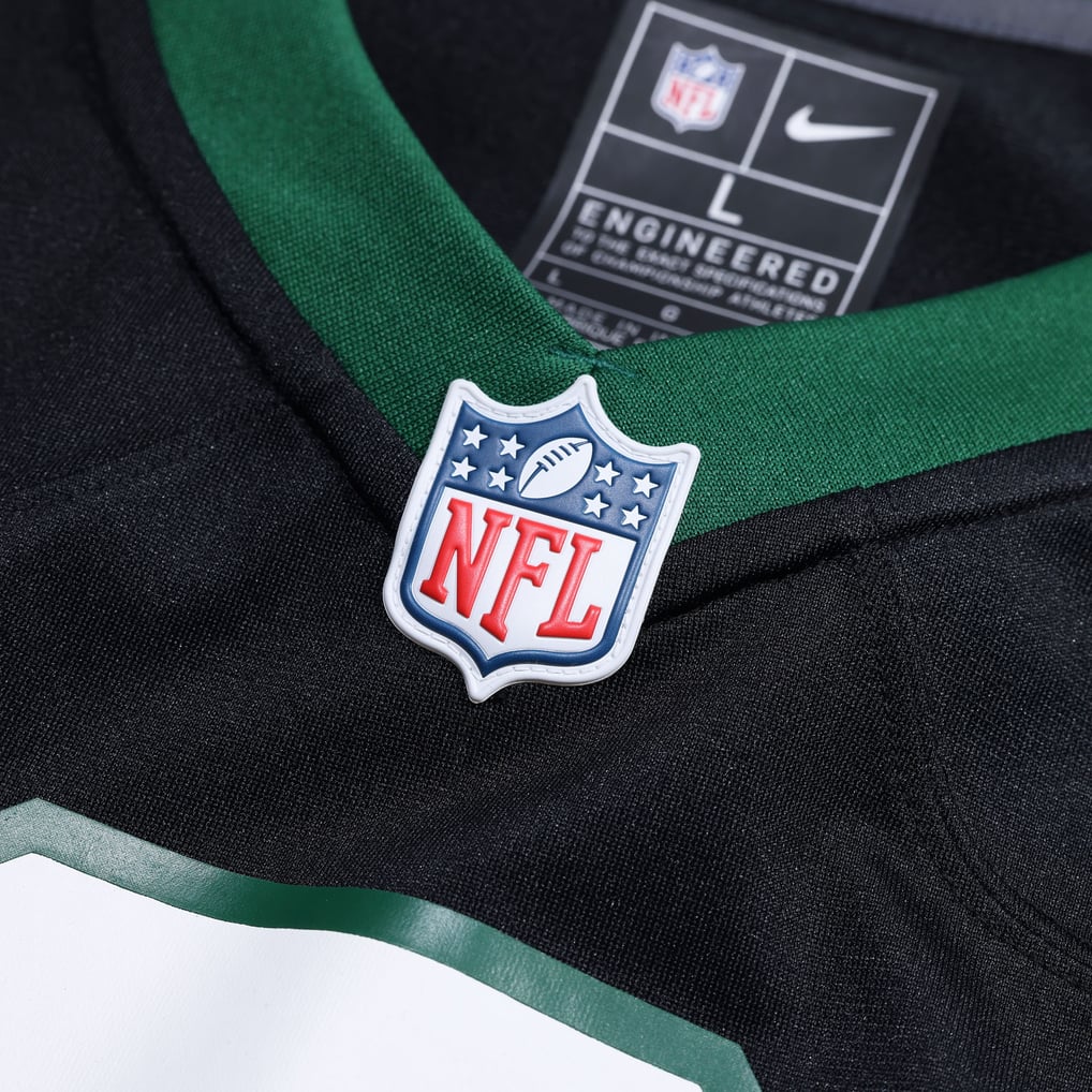 Men's New York Jets C.J. Mosley Nike Legacy Black Alternate Game Jersey - Image 5