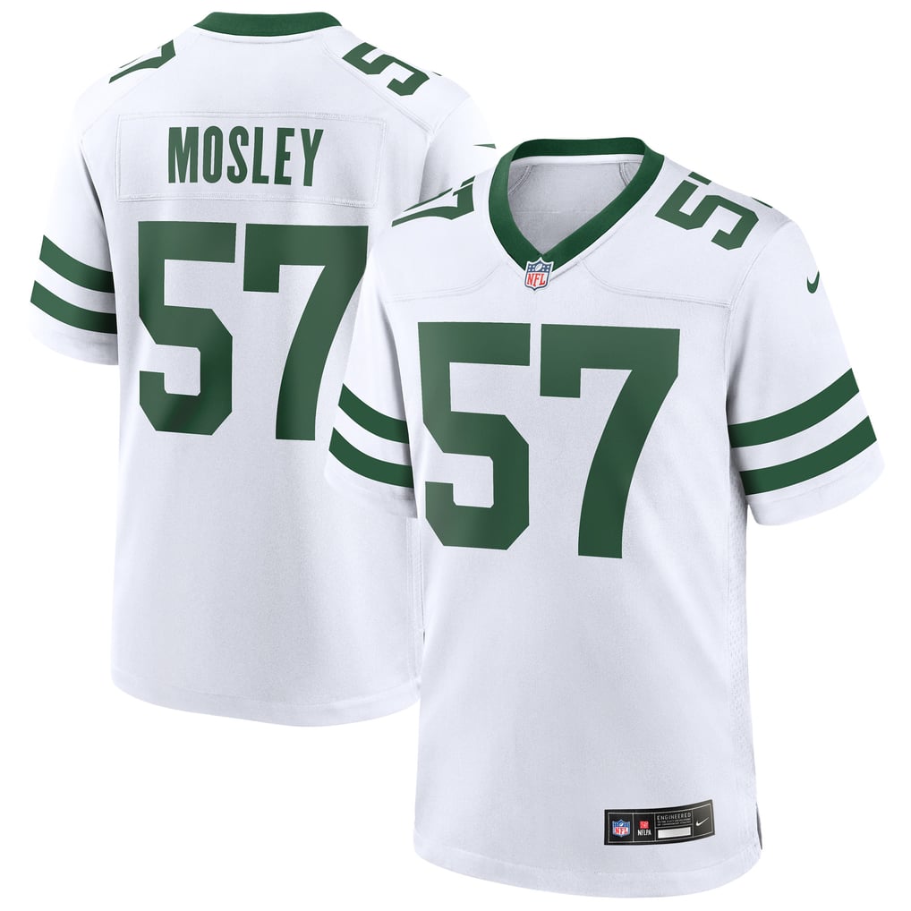 Men's New York Jets C.J. Mosley Nike Legacy White Game Jersey - Image 2