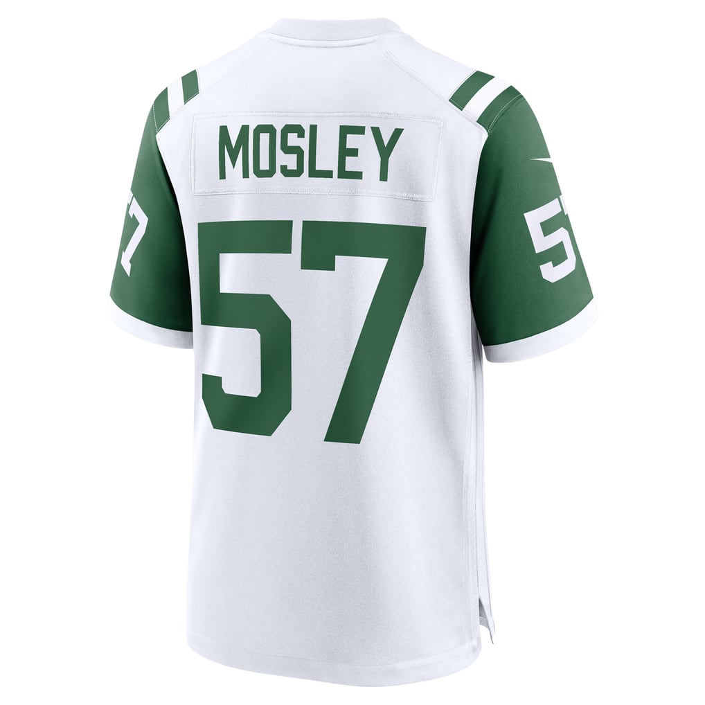 Men's New York Jets C.J. Mosley Nike White Classic Alternate Game Jersey - Image 4