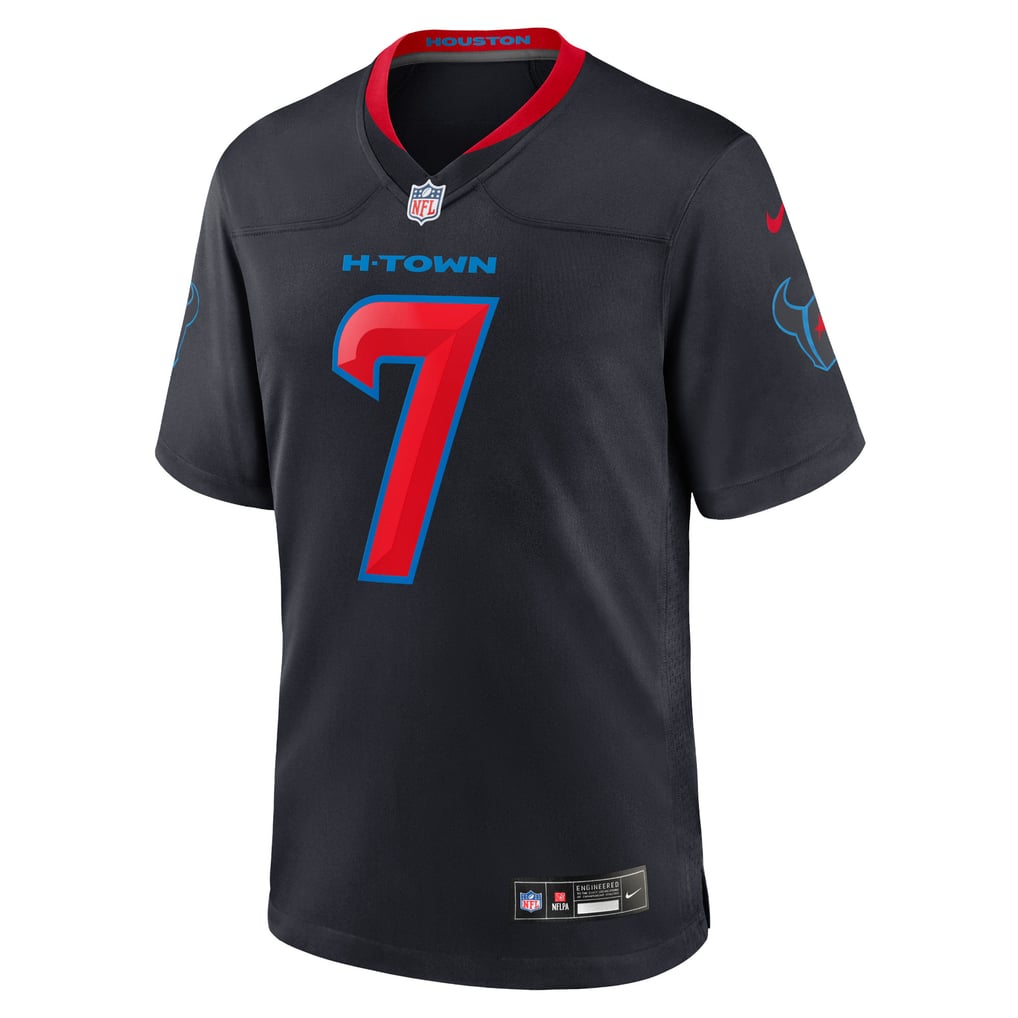 Men's Houston Texans C.J. Stroud Nike Navy 2nd Alternate Game Jersey - Image 3