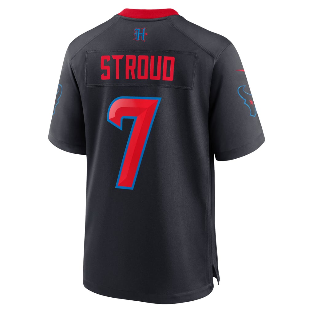 Men's Houston Texans C.J. Stroud Nike Navy 2nd Alternate Game Jersey - Image 4