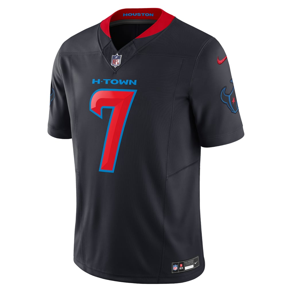 Men's Houston Texans C.J. Stroud Nike Navy 2nd Alternate Vapor F.U.S.E. Limited Jersey - Image 3