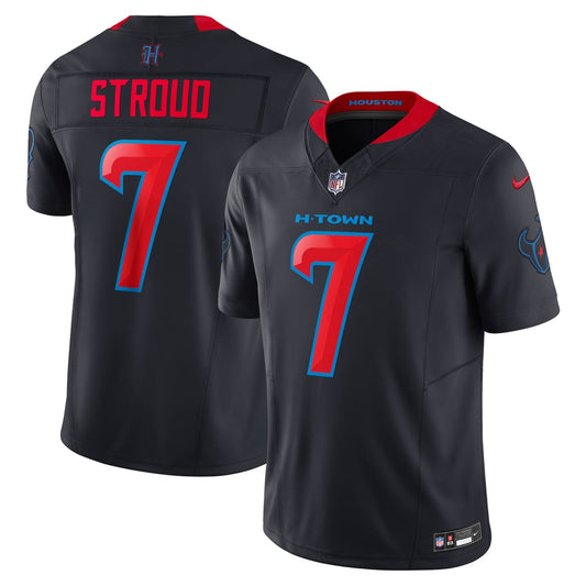 Men's Houston Texans C.J. Stroud Nike Navy 2nd Alternate Vapor F.U.S.E. Limited Jersey - Image 1