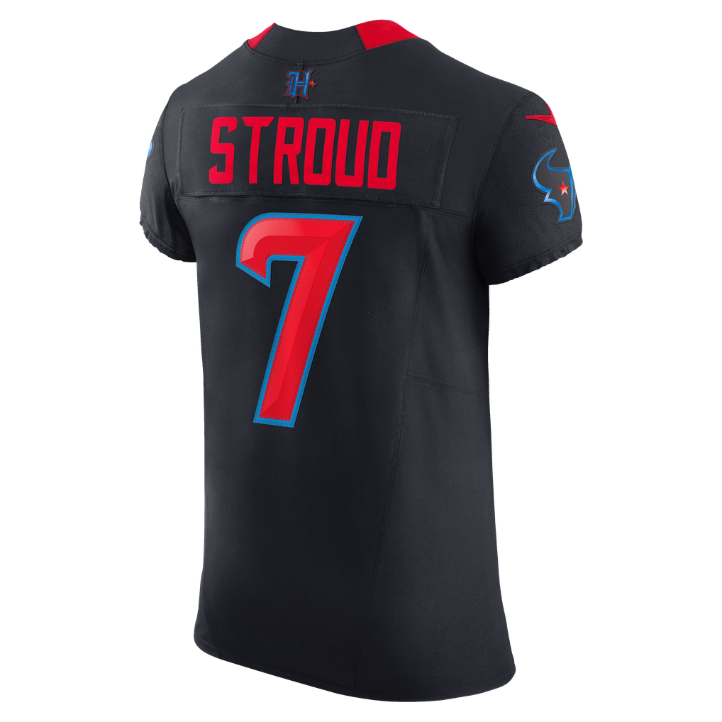 Men's Houston Texans C.J. Stroud Nike Navy Alternate 2 Vapor F.U.S.E. Elite Jersey - Image 8