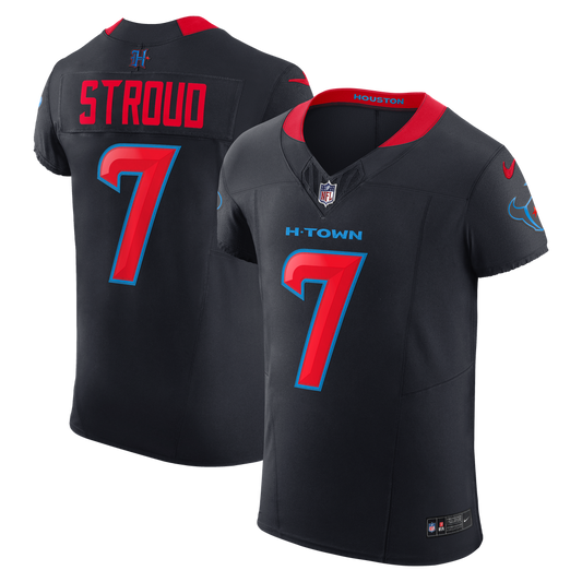 Men's Houston Texans C.J. Stroud Nike Navy Alternate 2 Vapor F.U.S.E. Elite Jersey - Image 1