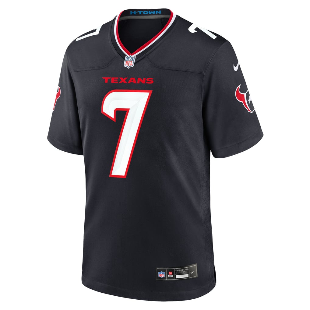 Men's Houston Texans C.J. Stroud Nike Navy Game Jersey - Image 3