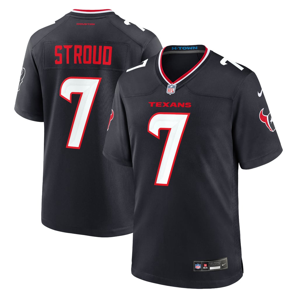 Men's Houston Texans C.J. Stroud Nike Navy Game Jersey - Image 1