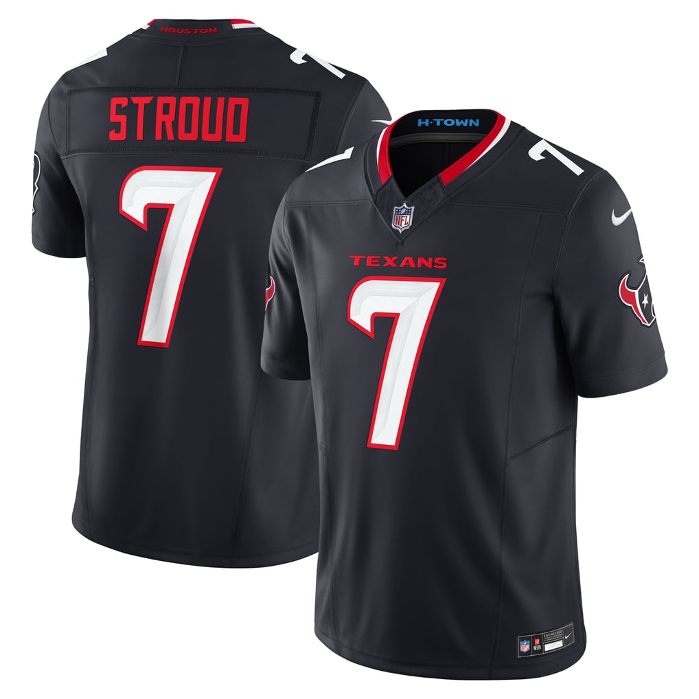 Men's Houston Texans C.J. Stroud Nike Navy Vapor F.U.S.E. Limited Jersey - Image 2
