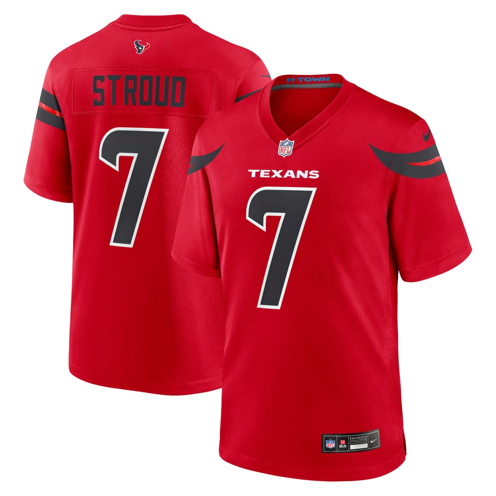 Men's Houston Texans C.J. Stroud Nike Red Alternate Game Jersey - Image 1