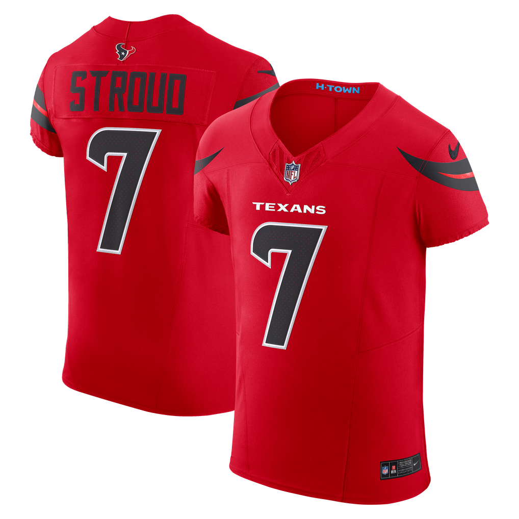 Men's Houston Texans C.J. Stroud Nike Red Alternate Vapor F.U.S.E. Elite Jersey - Image 1