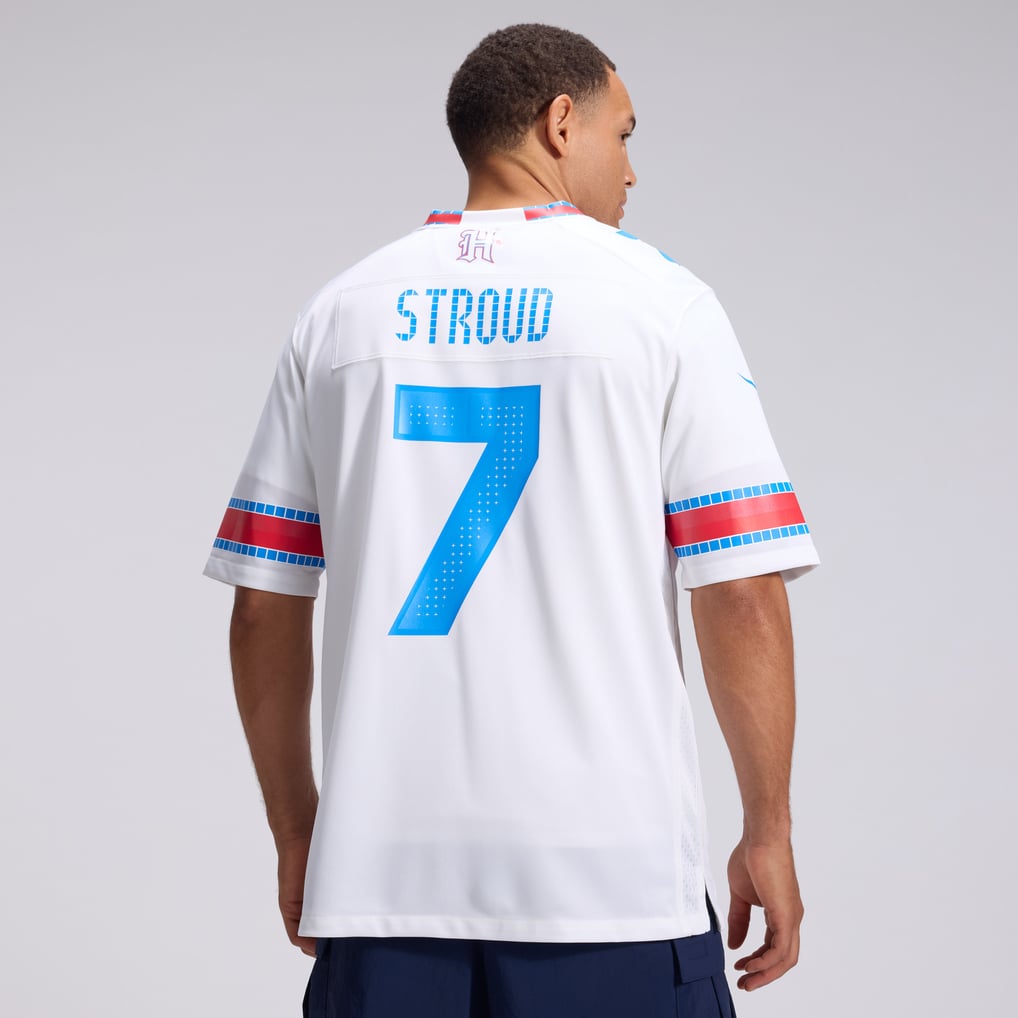 Men's Houston Texans C.J. Stroud Nike White 2026 Rivalries Collection Game Jersey - Image 4
