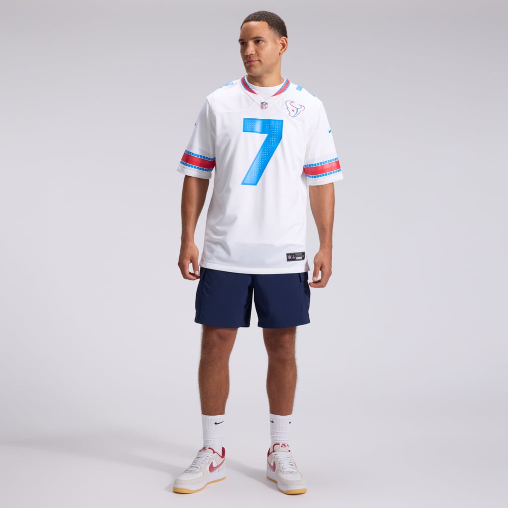 Men's Houston Texans C.J. Stroud Nike White 2026 Rivalries Collection Game Jersey - Image 5