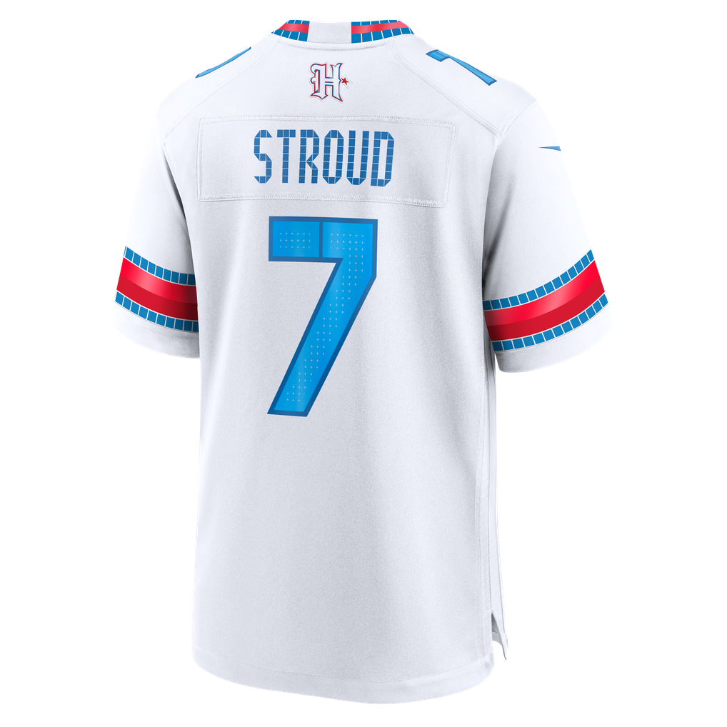 Men's Houston Texans C.J. Stroud Nike White 2026 Rivalries Collection Game Jersey - Image 8