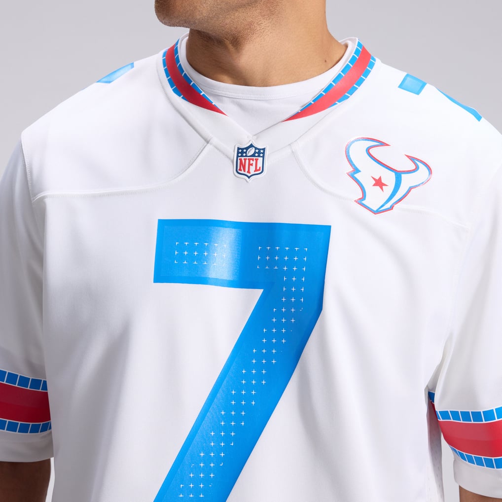 Men's Houston Texans C.J. Stroud Nike White 2026 Rivalries Collection Game Jersey - Image 9