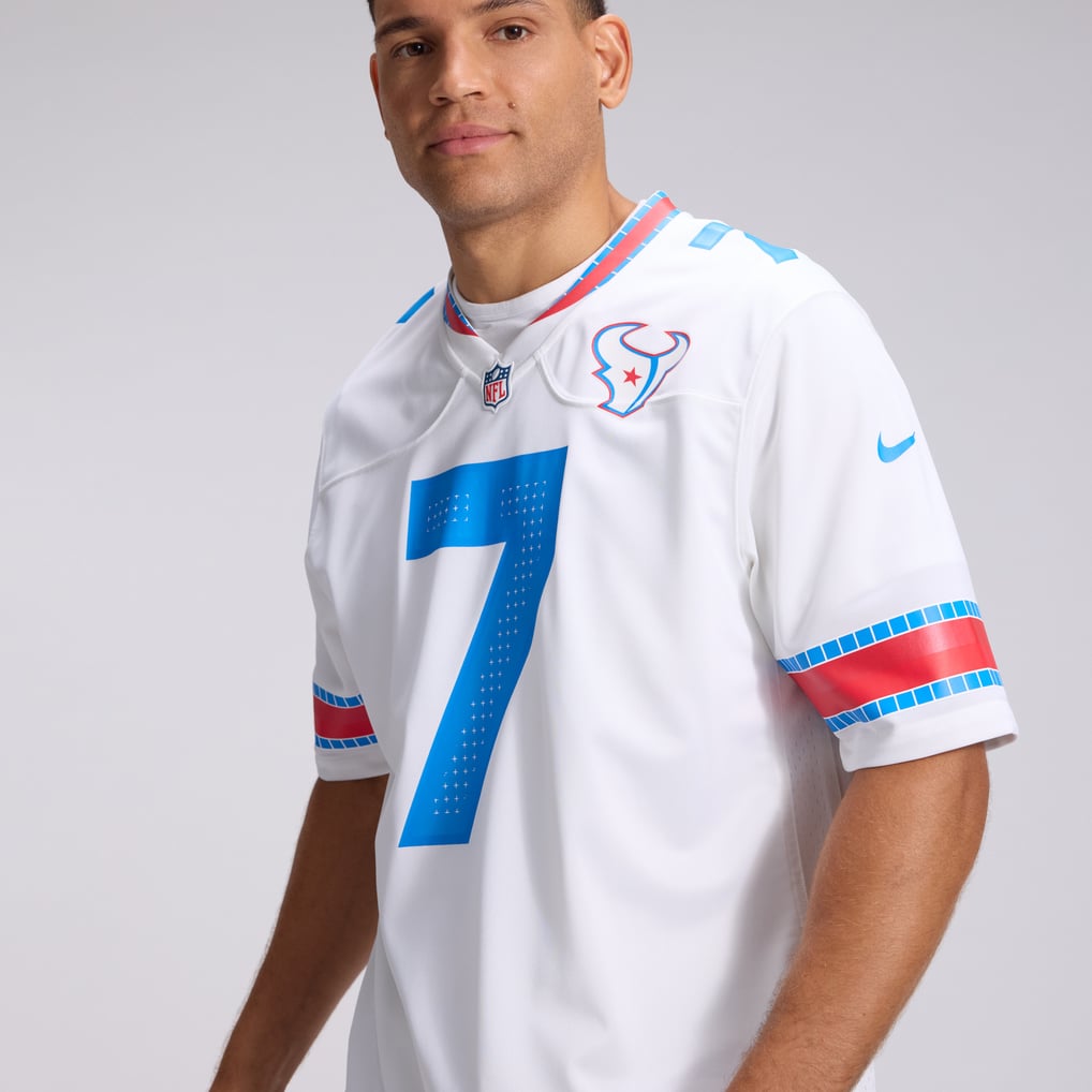 Men's Houston Texans C.J. Stroud Nike White 2026 Rivalries Collection Game Jersey - Image 10
