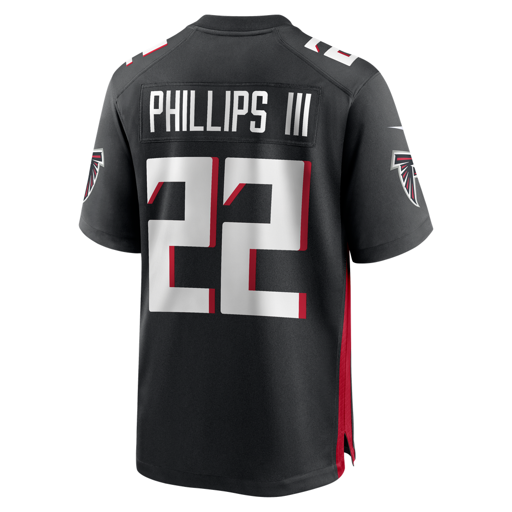 Men's Atlanta Falcons Clark Phillips III Nike Black Team Game Jersey