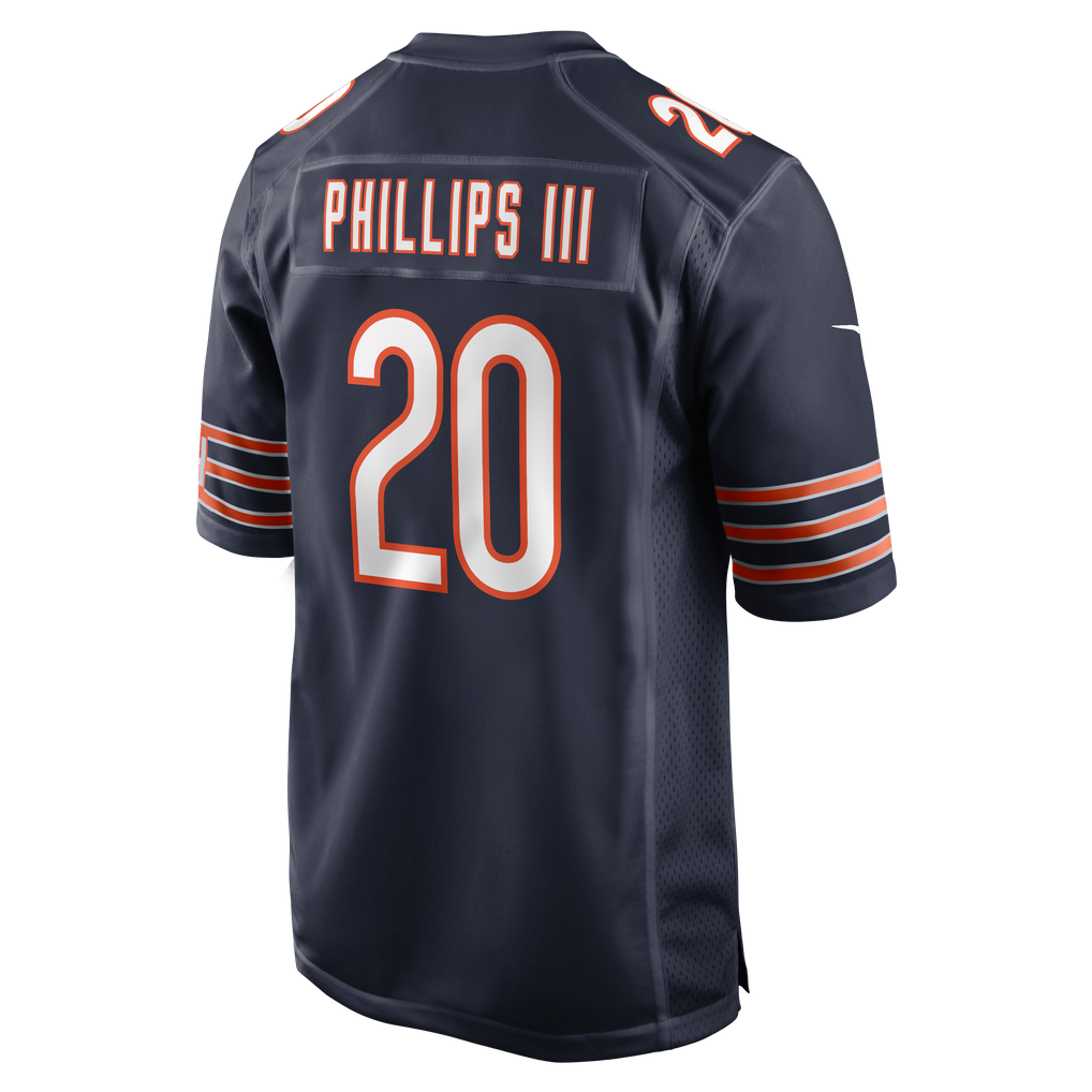 Men's Chicago Bears Clark Phillips III Nike Navy Team Game Jersey - Image 6