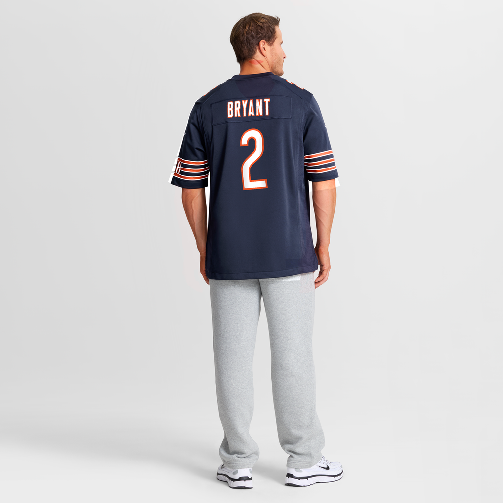 Men's Chicago Bears Coby Bryant Nike Navy Team Game Jersey - Image 6