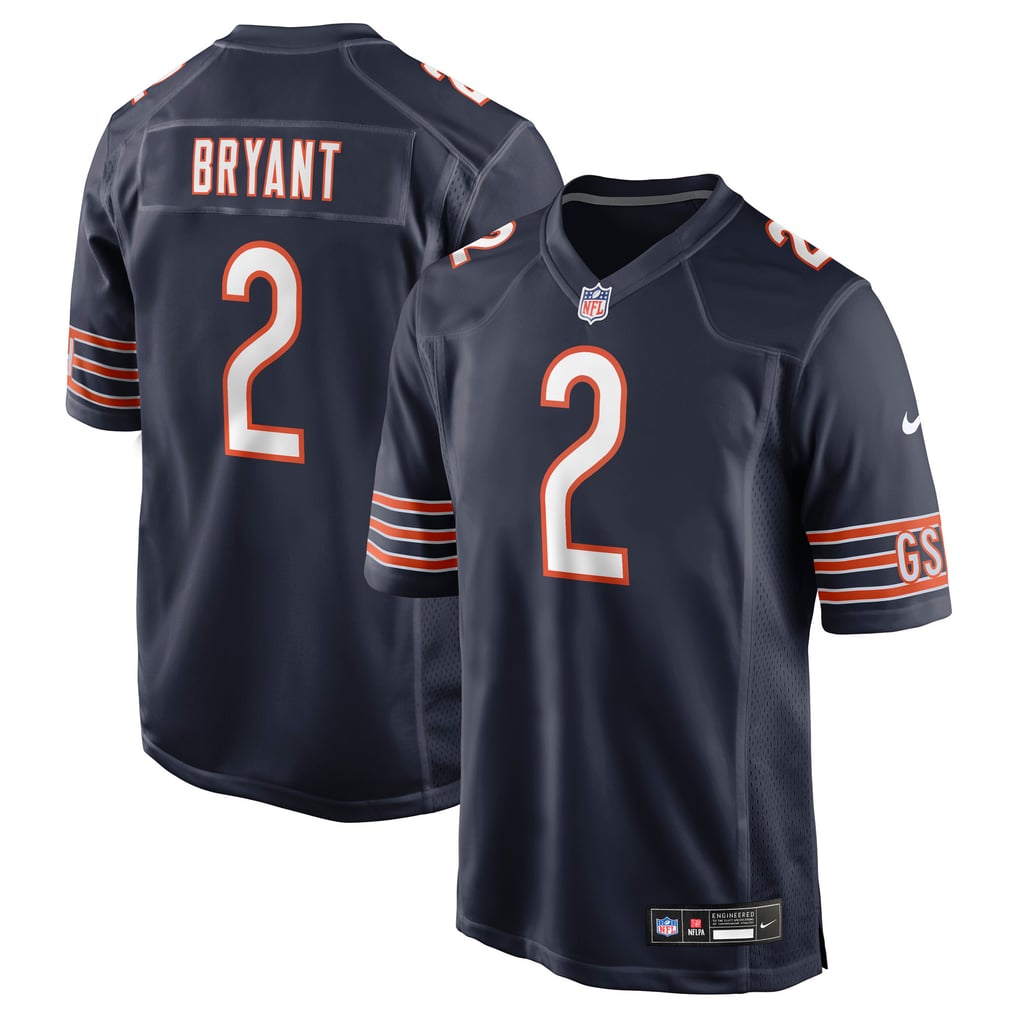 Men's Chicago Bears Coby Bryant Nike Navy Team Game Jersey - Image 1