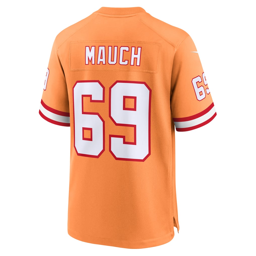 Men's Tampa Bay Buccaneers Cody Mauch Nike Orange Alternate Game Jersey - Image 4