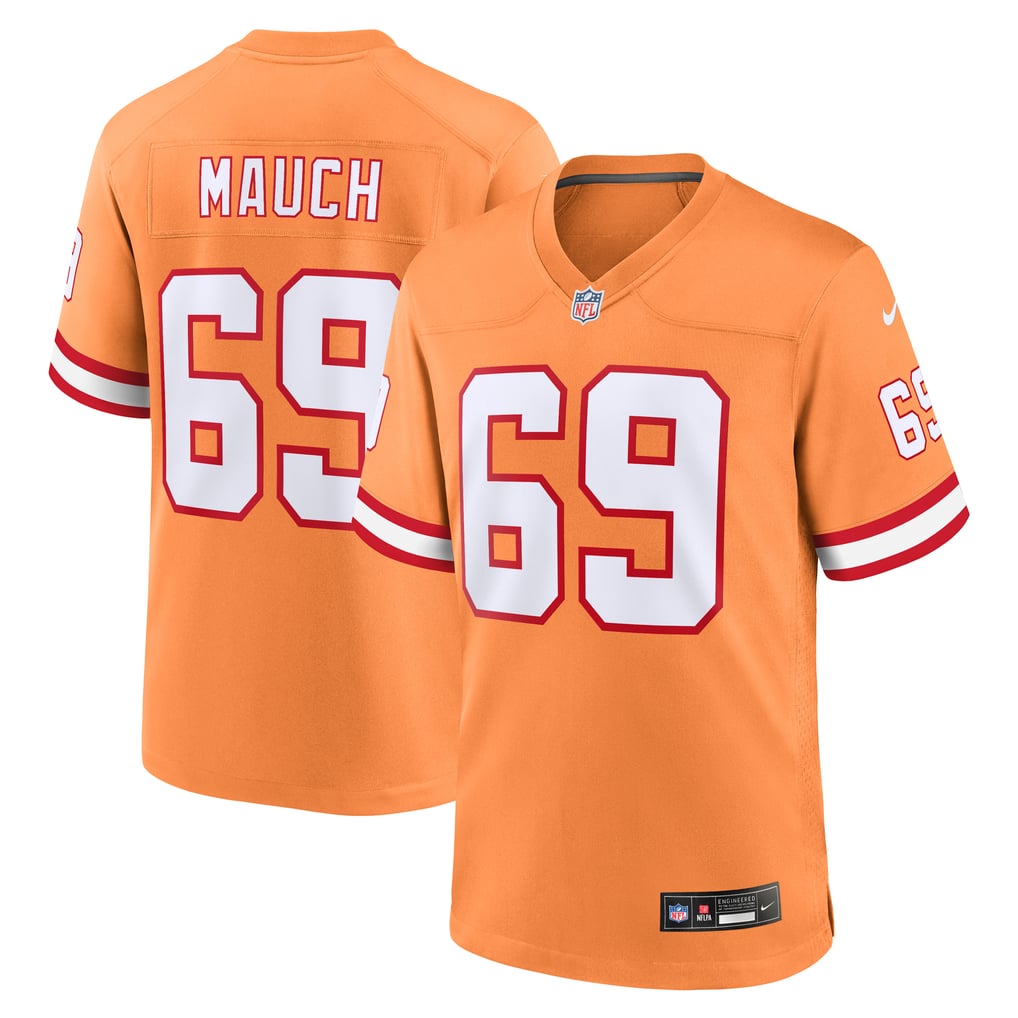 Men's Tampa Bay Buccaneers Cody Mauch Nike Orange Alternate Game Jersey - Image 1