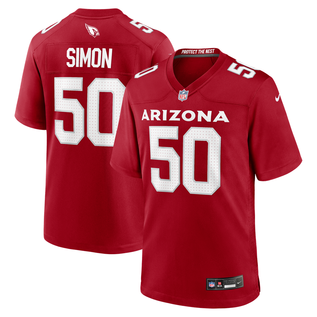 Men's Arizona Cardinals Cody Simon Nike  Cardinal Team Game Jersey - Image 2