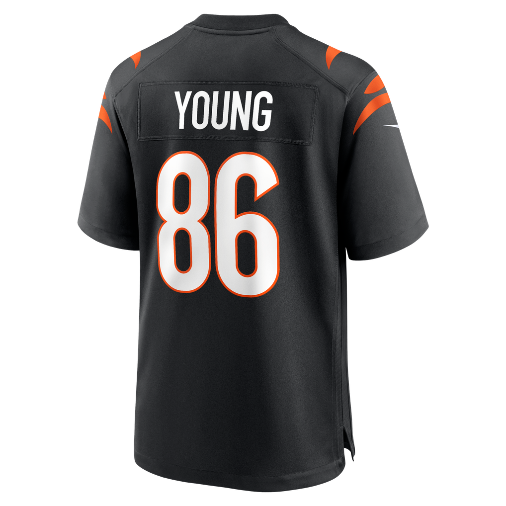 Men's Cincinnati Bengals Colbie Young Nike Black Team Game Jersey - Image 6