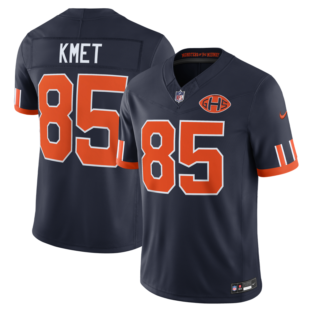 Men's Chicago Bears Cole Kmet Nike Navy 2026 Rivalries Collection Stitched Limited Jersey - Image 2
