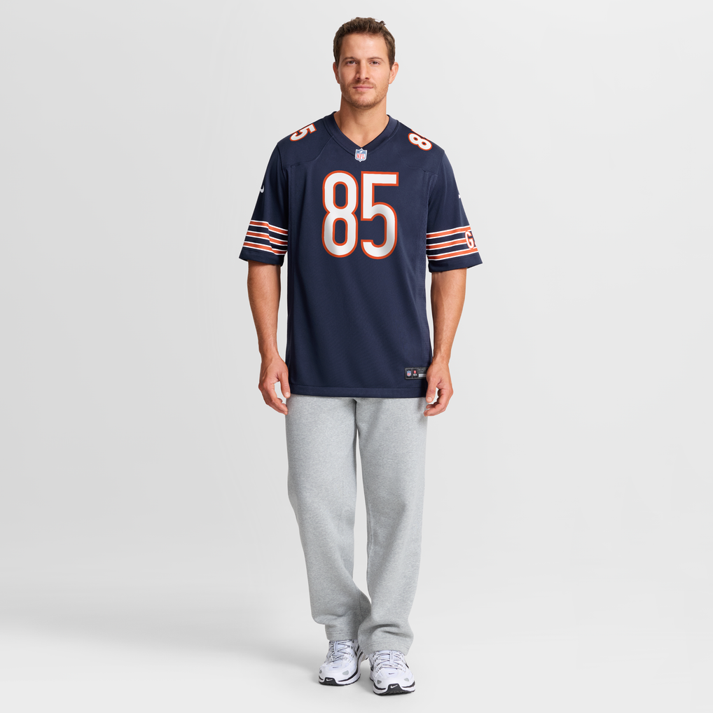 Men's Chicago Bears Cole Kmet Nike Navy Player Game Jersey - Image 5