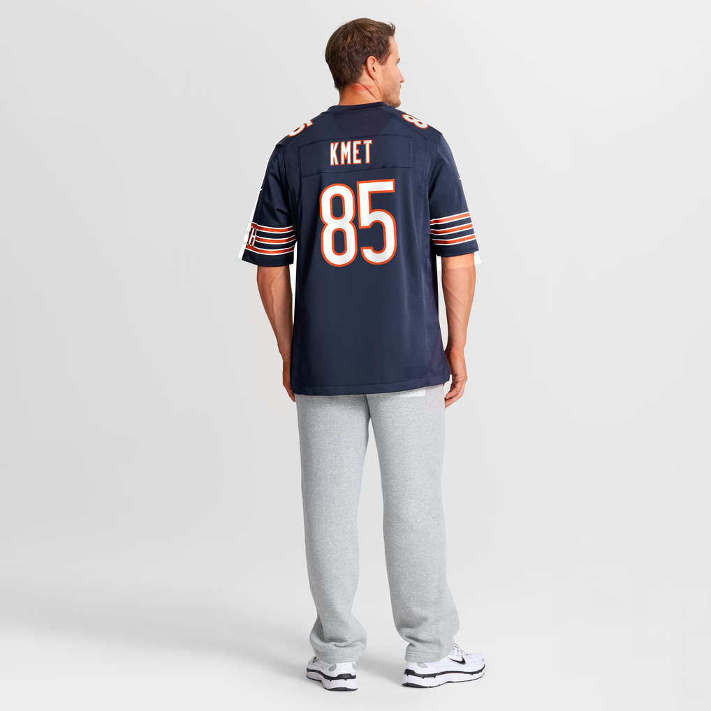 Men's Chicago Bears Cole Kmet Nike Navy Player Game Jersey - Image 6