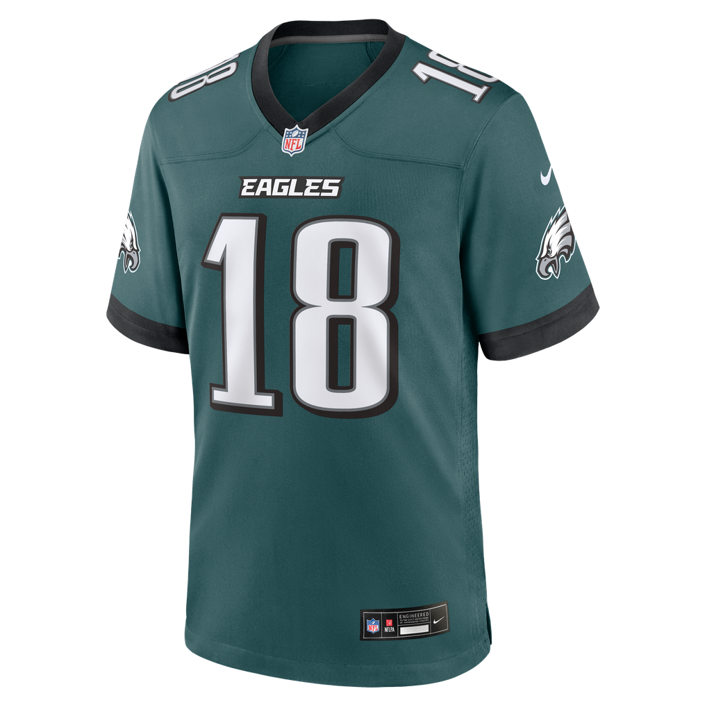 Men's Philadelphia Eagles Cole Payton Nike Midnight Green Team Game Jersey - Image 3
