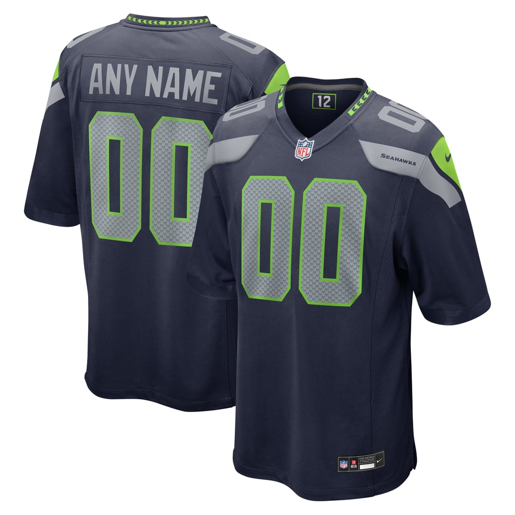 Men's Seattle Seahawks  Nike College Navy Custom Game Jersey - Image 1