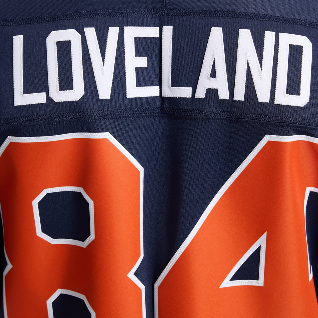 Men's Chicago Bears Colston Loveland Nike Navy 2026 Rivalries Collection Stitched Limited Jersey - Image 12